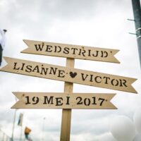Bruiloftstyling Victor & Lisanne bewegwijzering
