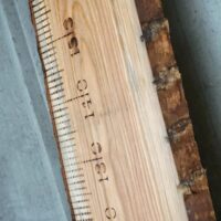 R Ambacht houten meetlat groeimeter liefslabel origineel cadeau kraamcadeau kind babyshower verjaardag baby geboorte sinterklaas kerst moederdag vaderdag persoonlijk leuk luxe kado cadeau