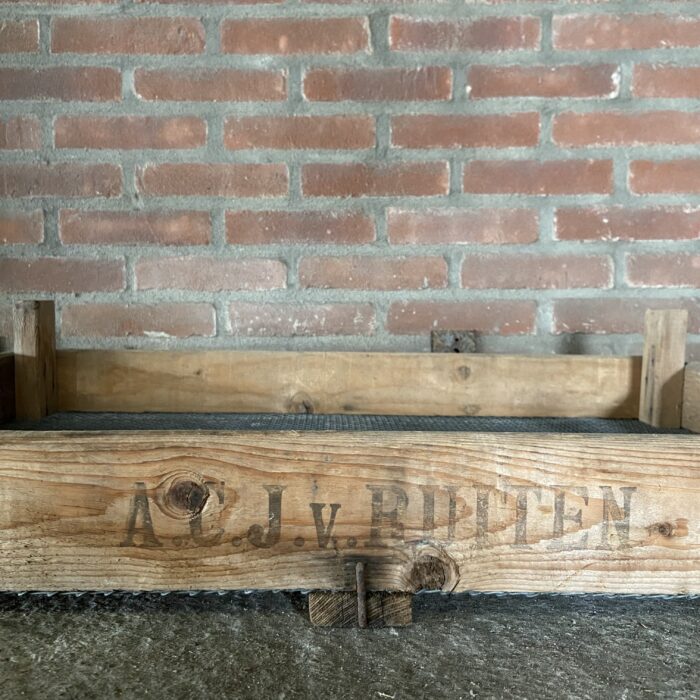 gaasbak gaasrek liefslabel houten kist