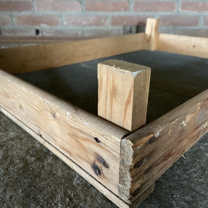gaasbak gaasrek liefslabel houten kist