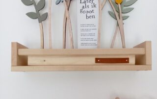 pluk de dag boeket liefslabel houten bloemen