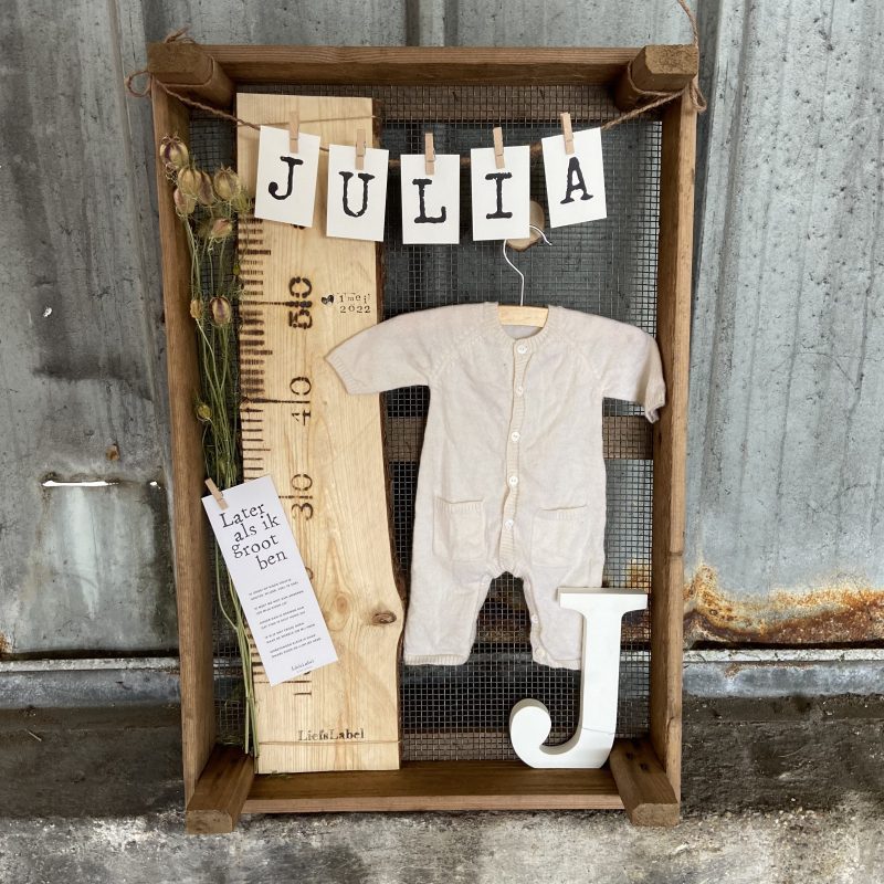 geboorte schilderij Julia negen maanden beurs baby innovatie Award liefslabel