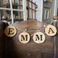 houten slinger naamslinger kraamcadeau liefslabel persoonlijk origineel