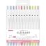 Zebra Clickart Knock Sign 0,6mm Pennen - Set van 12 New Pale Colors Liefslabel