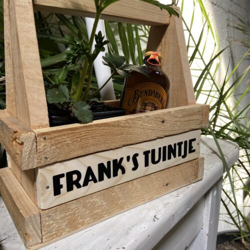 origineel cadeau leuk persoonlijk vaderdagcadeau Vaderdag cadeaupakket cadeautips heit bonus bonuspapa bonusheit papa opa liefslabel franks tuintje rekje