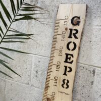 afscheidscadeau groep 8 liefslabel meetlat groeien school basisschool cadeau juffen juf meester origineel persoonlijk gezamenlijk cadeau uniek cadeautips