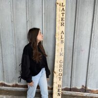 groep 8 afscheidscadeau meetlat later als ik groot ben liefslabel groeimeter gepersonaliseerd juffencadeau school basisschool
