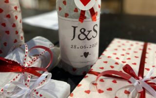 cadeaupakket bruiloft trouwdag origineel persoonlijk liefslabel