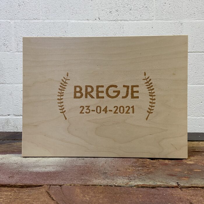 herinnerkist memorybox houten kist baby bruiloft cadeau origineel kraamcadeau trouwdag bruiloft liefslabel bewaarbox baby