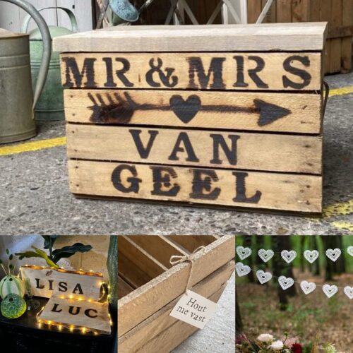 cadeaupakket bruiloft trouwdag huwelijk origineel persoonlijk luxe cadeau cadeaupakket liefslabel cadeautip kadotip kado mr mrs van geel