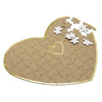 bedankje gastenboek puzzel hart liefslabel origineel persoonlijk bruiloft