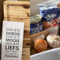 welkomstbord welkom pallet bruiloft feest decoratie trouwdag liefs liefslabel persoonlijk origineel cadeau pizza pizzapakket