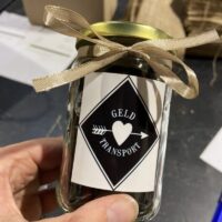 geld transport munt cadeau geven gelukspotje muntdrop verjaardag