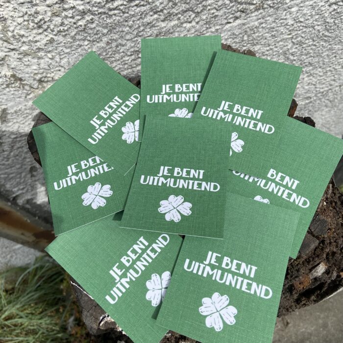 je bent uitmuntend label kaartje kaart liefs liefslabel