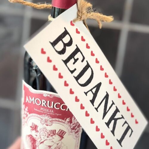 bedankt thuismama een huis vol vintage kaart kaartje sturen klein leuk bedankje liefs label liefslabel juf meester vriendin bedankje