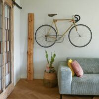 vintage meetlat cadeau housewarming verjaardag fiets aan de muur styling liefs liefslabel verhuizing