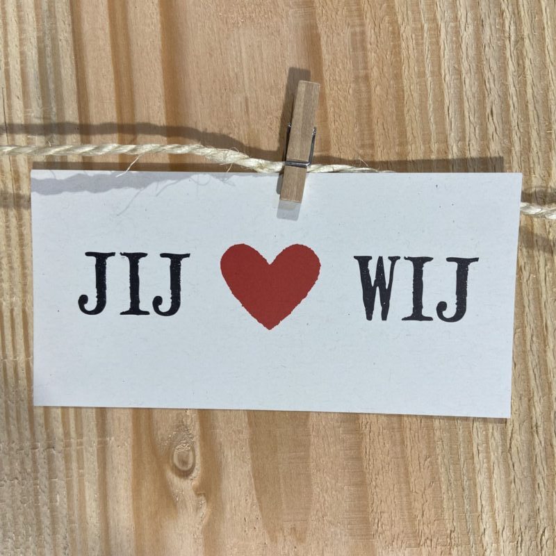 jij hartje wij vintage kaart kaartje geslaagd bruiloft huwelijk sturen klein leuk bedankje liefs label liefslabel juf meester vriendin bedankje zomaar pensioen zwanger