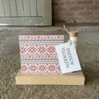 iets leuks bij cadeaubon foto kaartenstandaard liefs liefslabel cadeau kleinigheidje bedankje kerst sneeuwvlokken origineel persoonlijk