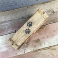 steenmal dierenpootjes cadeau dierendag liefs liefslabel origineel persoonlijk voederbak voederbakje