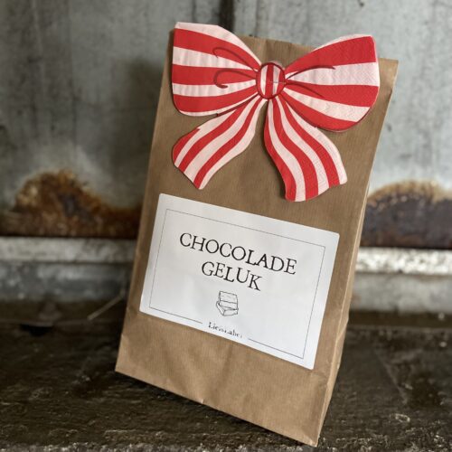 brownie pakket chocolade geluk chocoladegeluk liefs liefslabel kerstpakket kleinigheidje cadeau kerst
