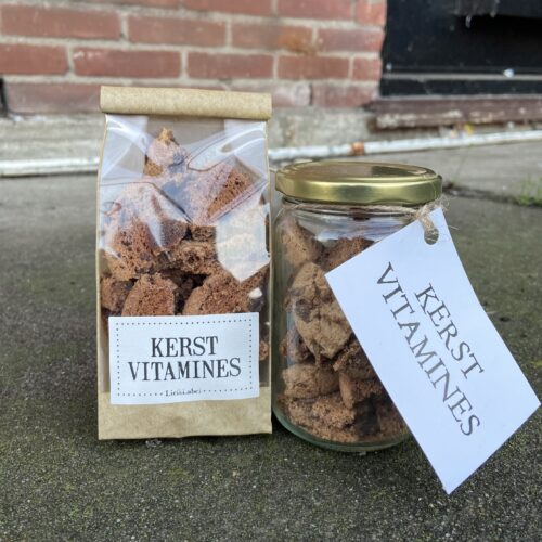 kerstvitamines kerst vitamines kleinigheidje bij cadeaubon liefs liefslabel lekkers snoep collega team cadeautje feestdagen sinterkerst