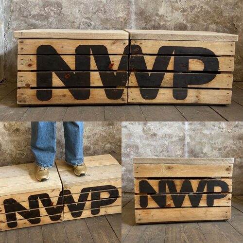 nwp zeepkist presentatie pitch bedrijven props liefslabel houten kist fruitkist logo krat cadeau opening bedrijf jubileum