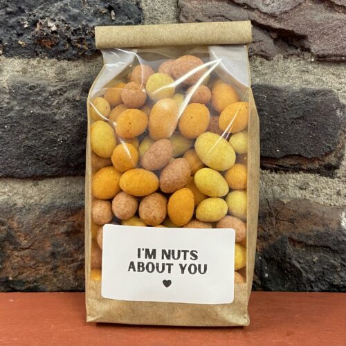 im nuts about you slagen school juf traktatie feest bedankje liefe valentijn moederddagvaderdag
