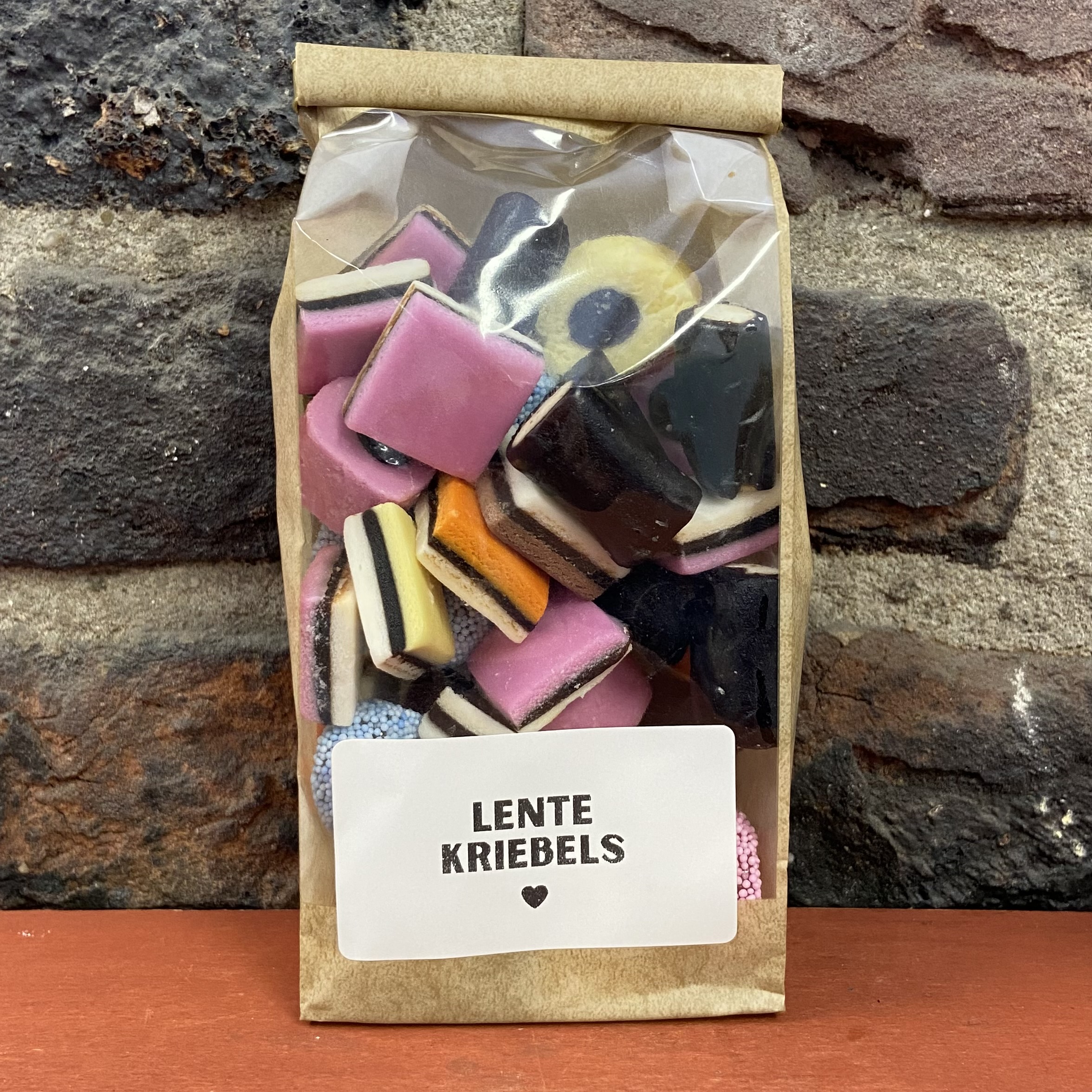 lente kriebels lekker ding snoep engelse drop cadeau kleinigheidje bedankje juf meester moederdag verjaardag traktatie feest bedankje bruiloft