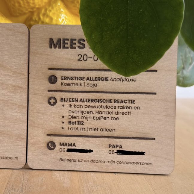 INFO KAART ➸ Ernstige Allergie & EpiPen - Afbeelding 6